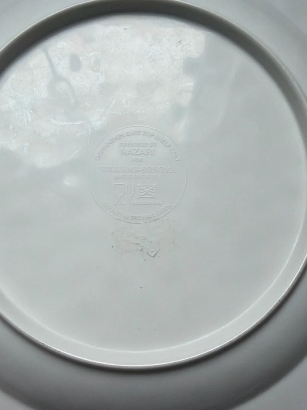 Rare Set of 4 Mixed Williams Sonoma Melamine Nazari Salad Plates 8.75”